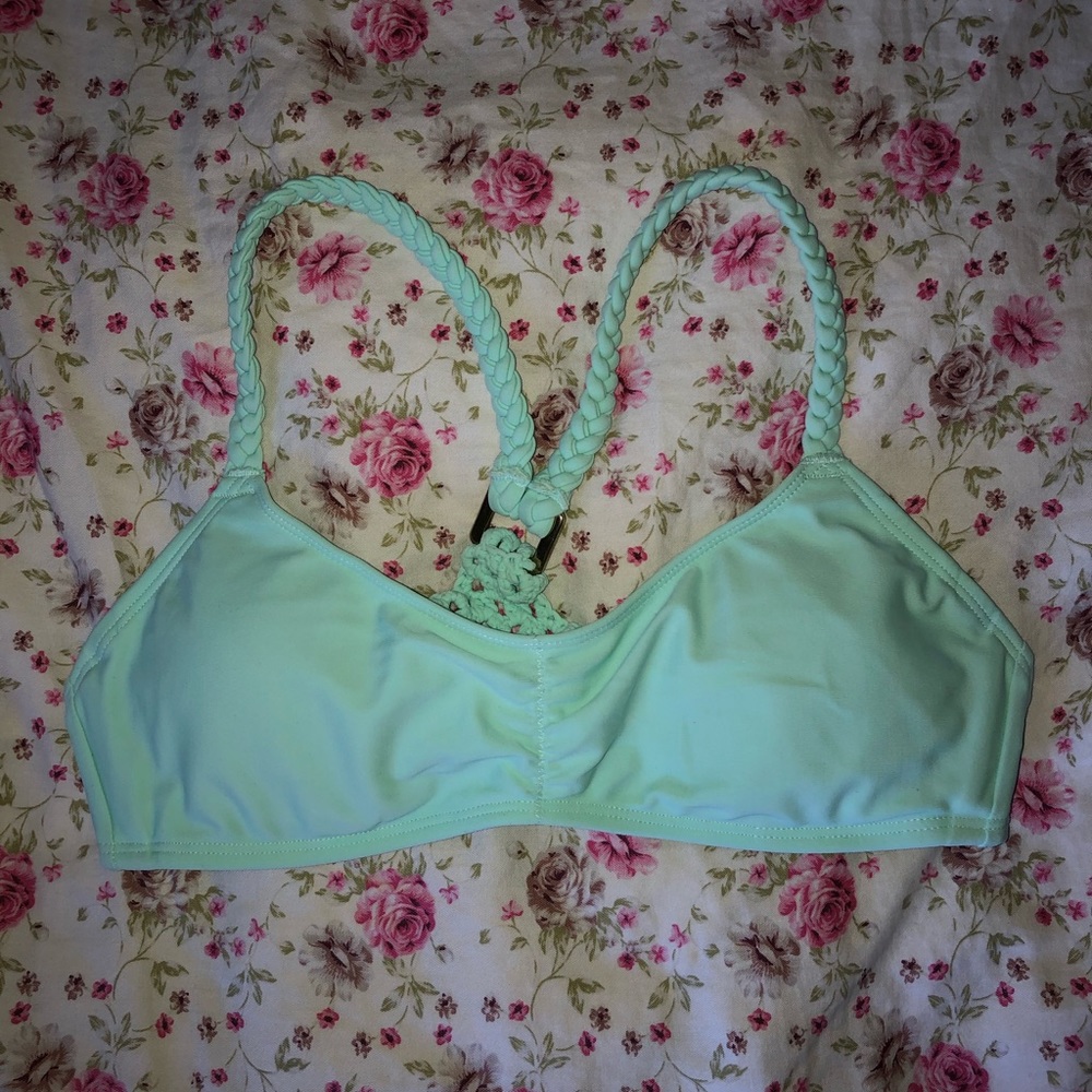 Aerie crochet back scoop neck bikini top